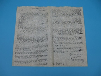 Andrew Jacksons Report of the Battle of N Orleans 1815 Parchment 
