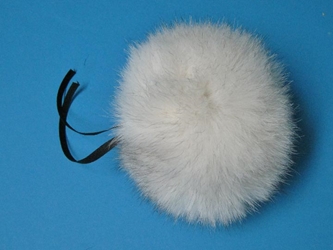 Fur Pompom: Blue Fox: Natural fox fur pompoms, fox fur pom poms