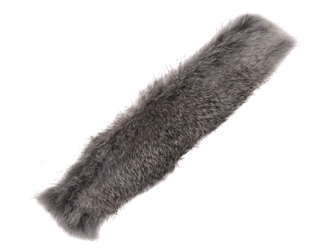 Czech Rabbit Fur Cuff: Chinchilla: Assorted rabbit fur cuffs, snap bracelets, snap wristbands, slap bracelets, fur wristbands, fur bracelets