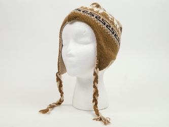 Alpaca Hat: Adult: Double Sided: Subdued Colors: Assorted alpaca hats