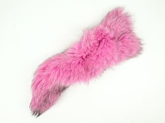 Dyed Fox Tail: Hot Pink 