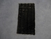 Dyed Mink Head Plate: Square: Black - 28-PLHSDBK