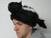 Imitation Skunk Hat with Face: Adult Medium: 24&quot; - 346-FF-AM (Y1K)