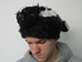 Imitation Skunk Hat with Face: Adult Medium: 24&quot; - 346-FF-AM (Y1K)