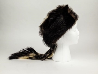 Real Skunk Fur Hat skunk hats, skunk fur hats