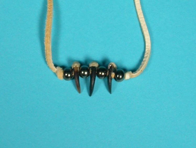 Real 3-Claw Coyote Necklace 
