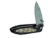 Black Pocket Knife with Rattlesnake Inlay - 598-KS210105 (Y2L)