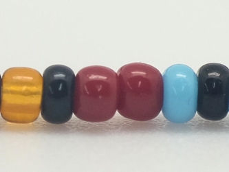 10/0 Seedbead Opaque Multi Color (Hank) glass beads