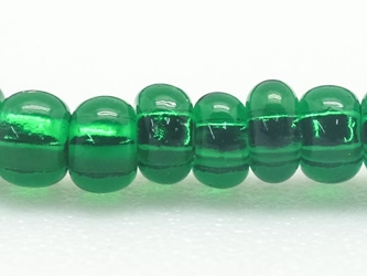 10/0 Seedbead Silver-lined Green (Hank) glass beads