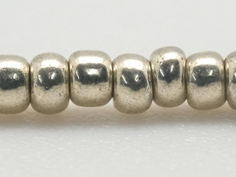 10/0 Czech Glass Seedbead Silver Metallic (Hank) glass beads