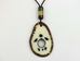 Tagua Nut Necklace: Turtle Cut Out - 1153-NLP503 (Y2H)