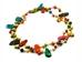 Necklace Style 5: Random Size Tagua Pieces and Acai Long Necklace: Assorted Colors - 1153-NS05 (Y2H)
