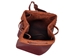 Red Brown Leather Bullet Bag: Small - 1275-S-RD