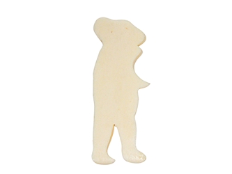 Standing Bear Bone Pendant With Hole: Small 