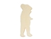 Standing Bear Bone Pendant With Hole: Small - 128-140S (Y1M)