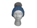 Baby Blue 100% Merino Wool Hat with Natural Blue Fox Pompom - 1292-BFNABB-AS (Y2N)
