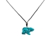 Bear Gemstone Necklace - 1417-B-AS (Y2J)