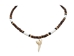 1" Mako Shark Tooth Coconut Bead Necklace: Assorted - 282-AC05-AS (Y1I)