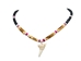 1" Mako Shark Tooth Coconut Bead Necklace: Assorted - 282-AC05-AS (Y1I)