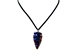 Rainbow Jasper Plated Arrowhead Necklace: 1.5" - 404-RP15-AS (Y2K)