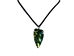 Rainbow Jasper Plated Arrowhead Necklace: 1.5" - 404-RP15-AS (Y2K)