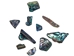 Highly Polished Paua Shell Pieces: Assorted 15-50mm (1/4 lb) - 565-TPHPAS-4 (Y3L)