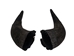 Matching Pair of North American Buffalo Horn Caps: #2 Grade - 576-2M2-AS (Y3L)