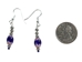 Iroquois Chevron Earrings: Royal Blue & Silver - 82-02-P (Y2H)