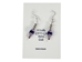 Iroquois Chevron Earrings: Royal Blue & Silver - 82-02-P (Y2H)