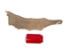 Suede Carp Leather: Dark Driftwood - 870-4S-20A (Y2F)
