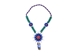 Colombian Beaded 3D Flower Necklace: Gallery Item - 1246-N02-G6132 (Y2K)